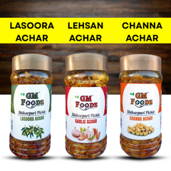 Lasoora, Lehsan & Channa Achar