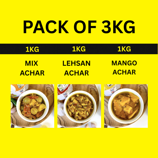 Mix Achar, Mango Achar, Lehsan Achar